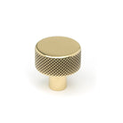 Aged Brass Brompton Cabinet Knob - 25mm (No rose) | From The Anvil-Cabinet Knobs-Yester Home