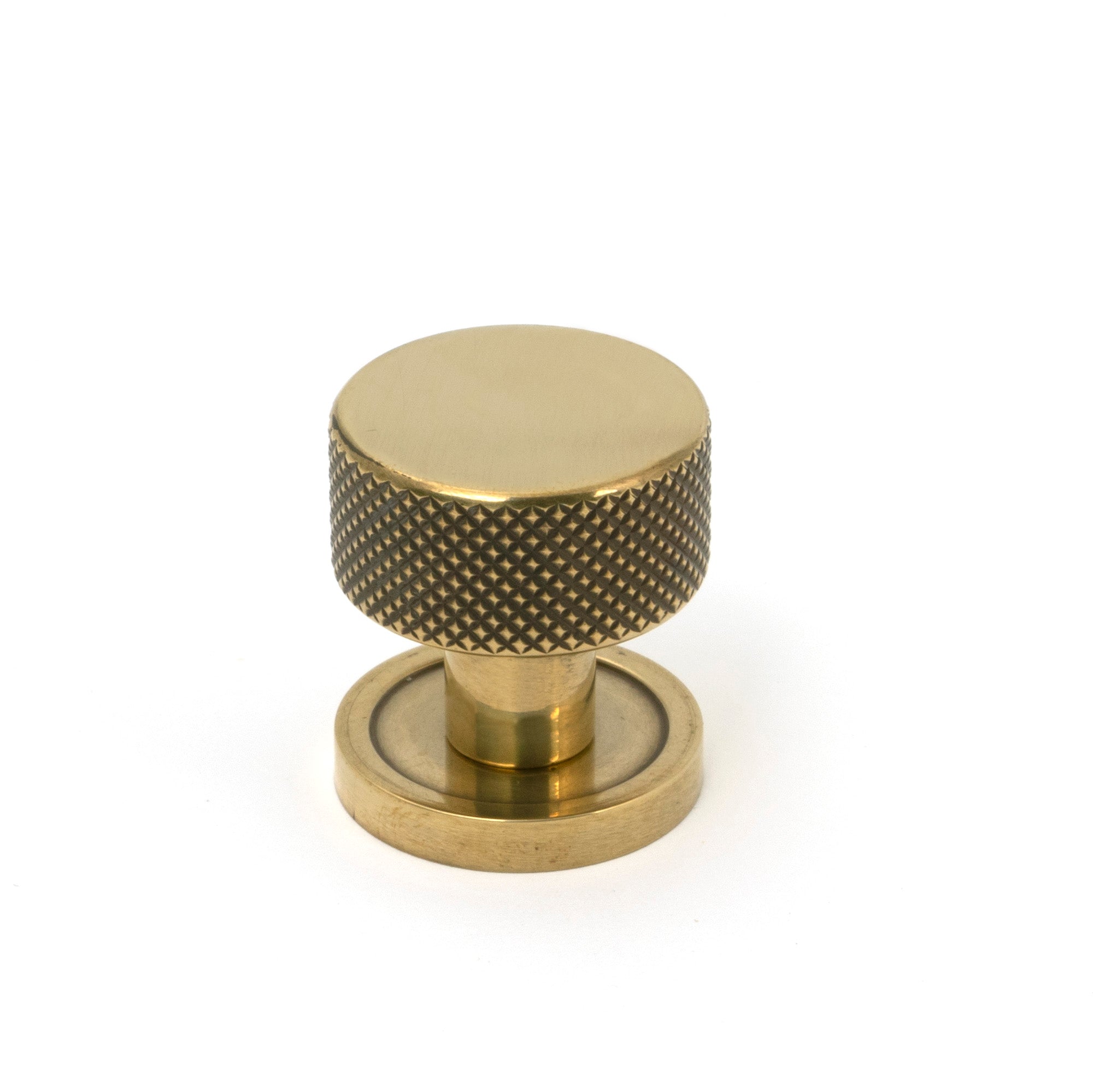 Aged Brass Brompton Cabinet Knob - 25mm (Plain) | From The Anvil - Cabinet Knobs - From The Anvil - Yester Home