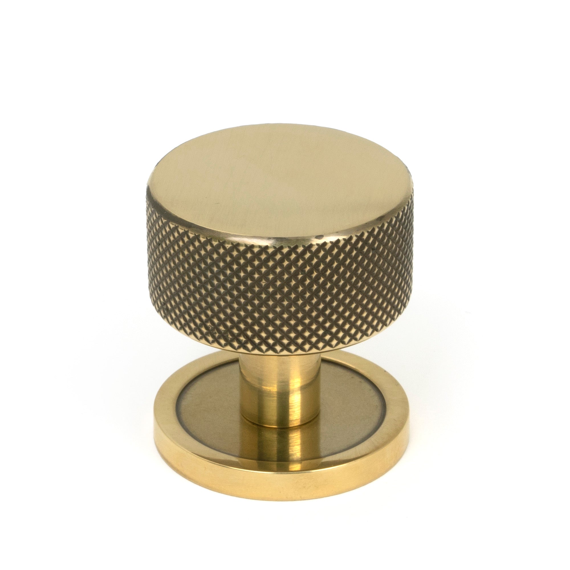 Aged Brass Brompton Cabinet Knob - 32mm (Plain) | From The Anvil - Cabinet Knobs - From The Anvil - Yester Home