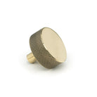 Aged Brass Brompton Cabinet Knob - 38mm (No rose) | From The Anvil-Cabinet Knobs-Yester Home