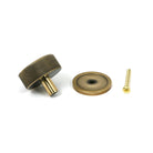Aged Brass Brompton Cabinet Knob - 38mm (Plain) | From The Anvil - Cabinet Knobs - From The Anvil - Yester Home