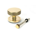 Aged Brass Brompton Centre Door Knob (Plain) | From The Anvil - Centre Door Knobs - From The Anvil - Yester Home