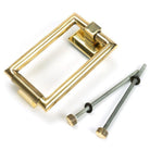 Aged Brass Brompton Door Knocker | From The Anvil-Bolt-Through Door Knockers-Yester Home