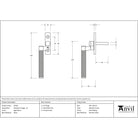 Aged Brass Brompton Espag - LH | From The Anvil-Espag. Fasteners-Yester Home
