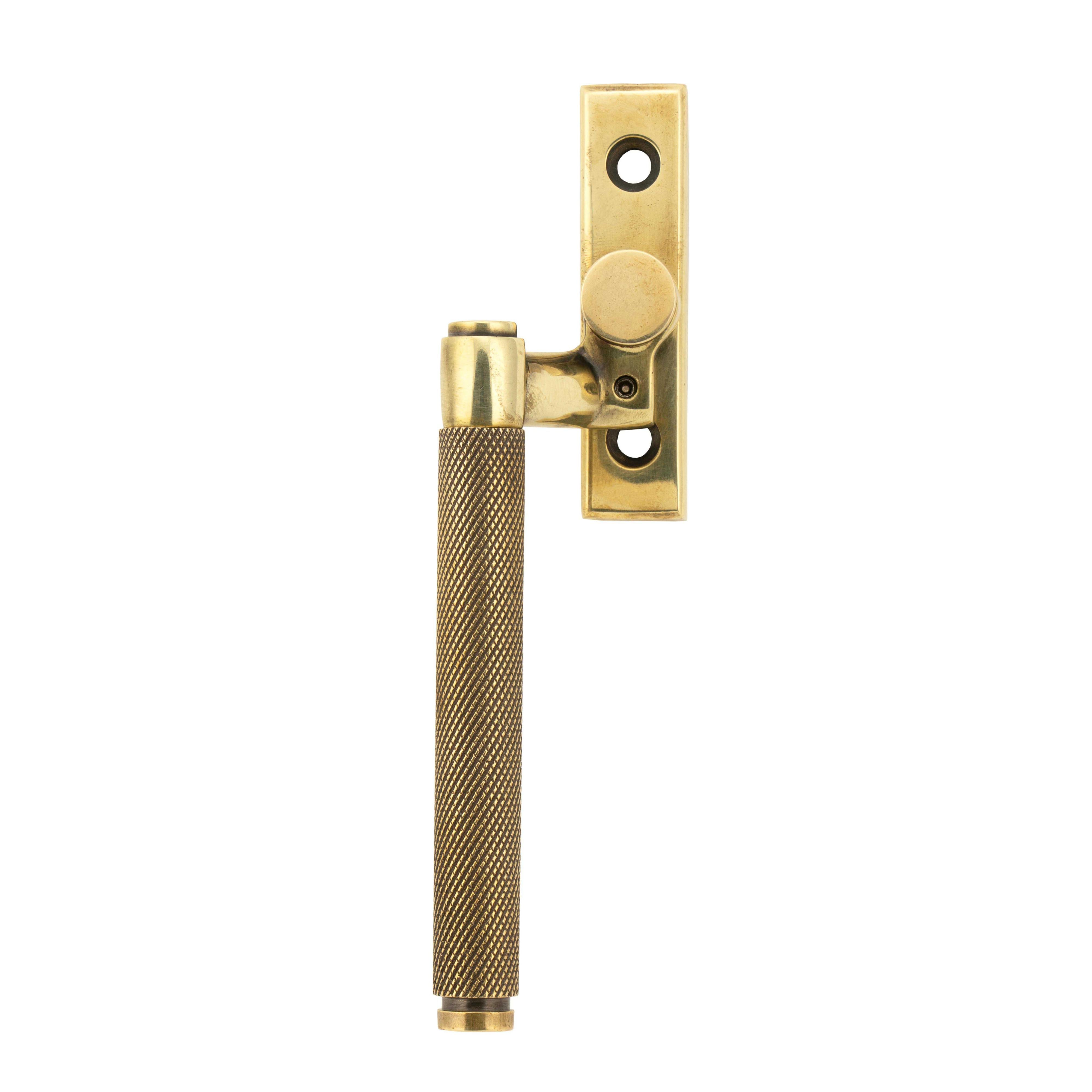Aged Brass Brompton Espag - LH | From The Anvil - Espag. Fasteners - From The Anvil - Yester Home