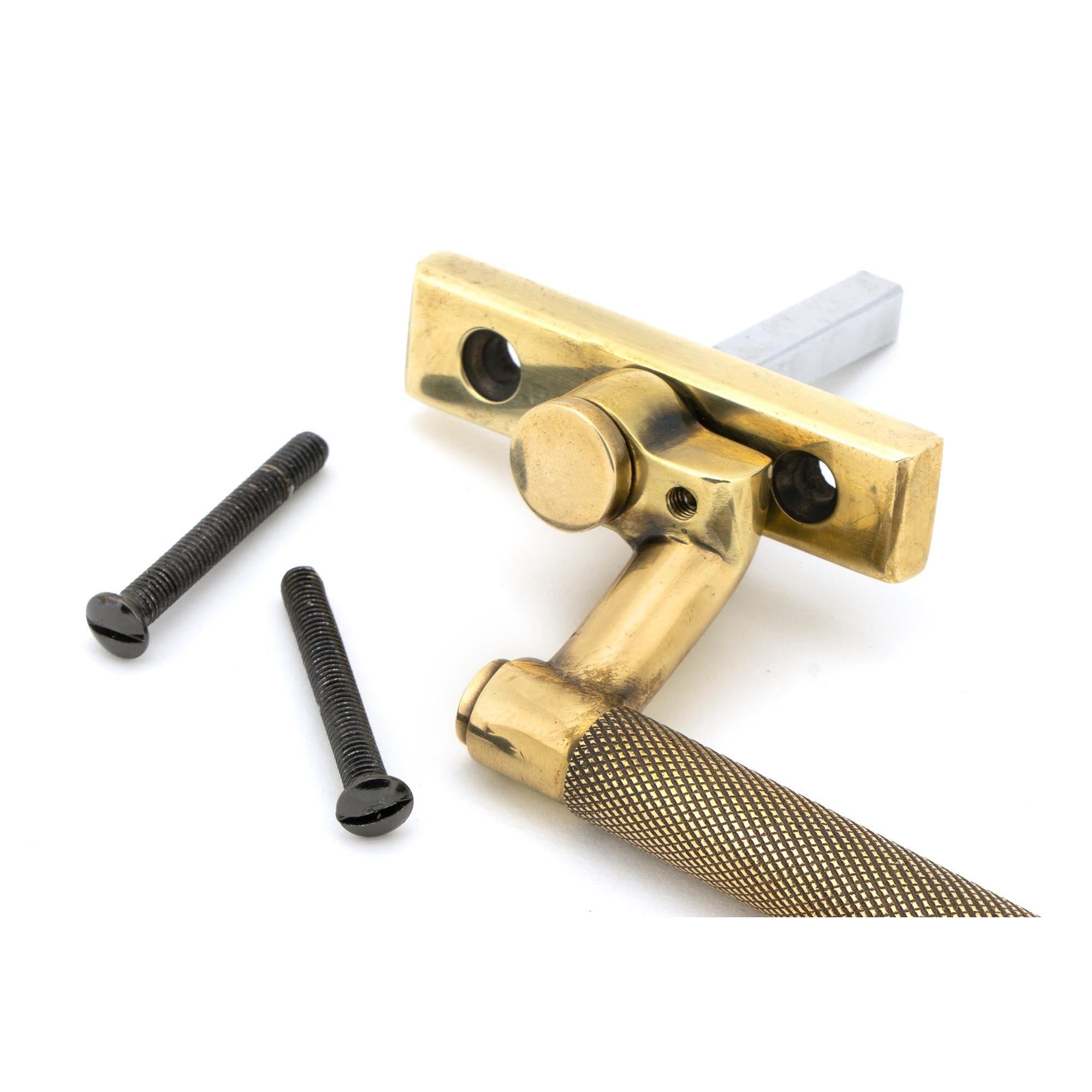 Aged Brass Brompton Espag - LH | From The Anvil - Espag. Fasteners - From The Anvil - Yester Home
