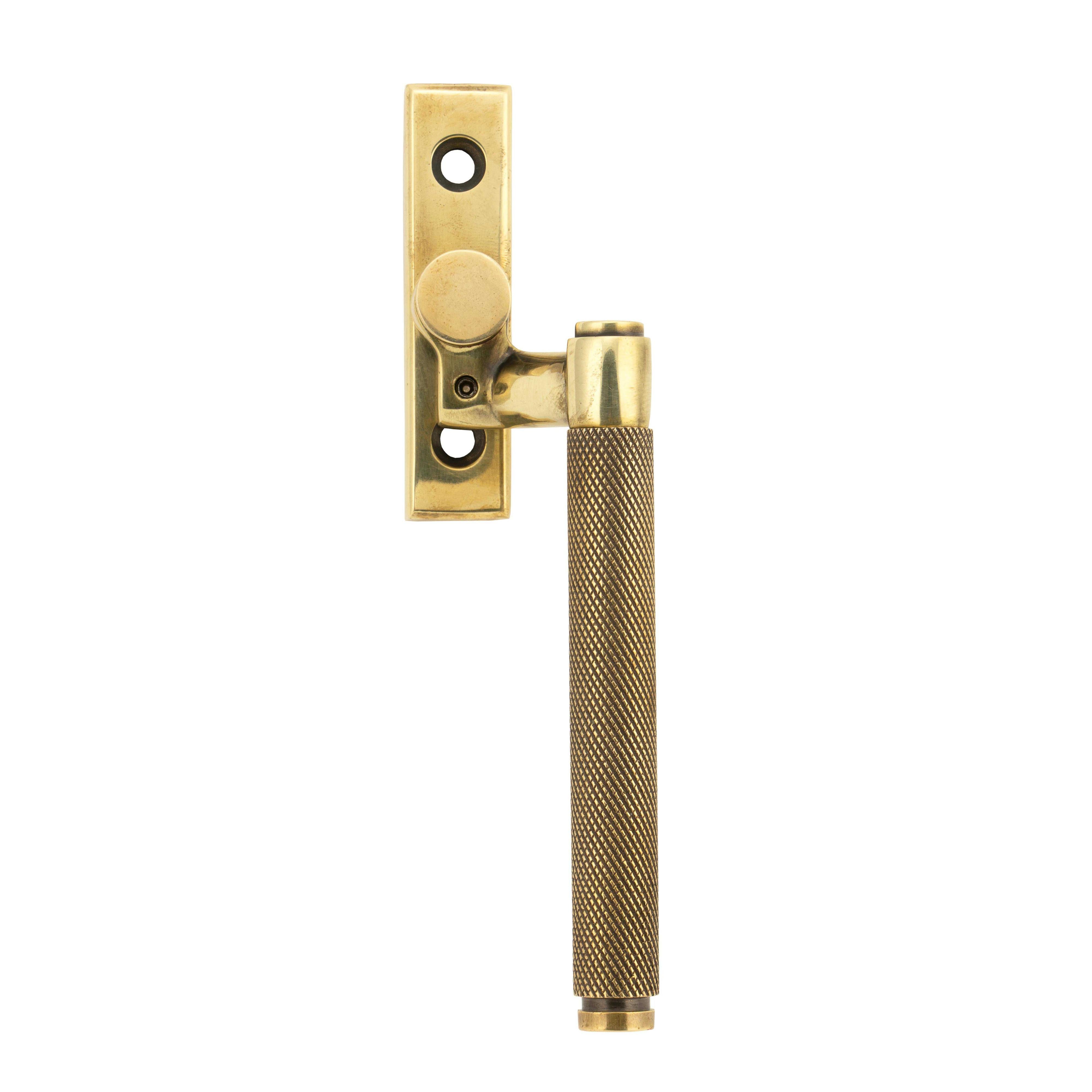 Aged Brass Brompton Espag - RH | From The Anvil - Espag. Fasteners - From The Anvil - Yester Home