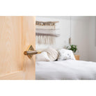 Aged Brass Brompton Lever on Rose Set (Square) | From The Anvil-Concealed-Yester Home