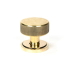 Aged Brass Brompton Mortice/Rim Knob Set (Art Deco) | From The Anvil - Mortice Knobs - From The Anvil - Yester Home