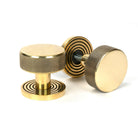 Aged Brass Brompton Mortice/Rim Knob Set (Beehive) | From The Anvil - Mortice Knobs - From The Anvil - Yester Home