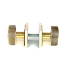 Aged Brass Brompton Mortice/Rim Knob Set (Square) | From The Anvil-Mortice Knobs-Yester Home