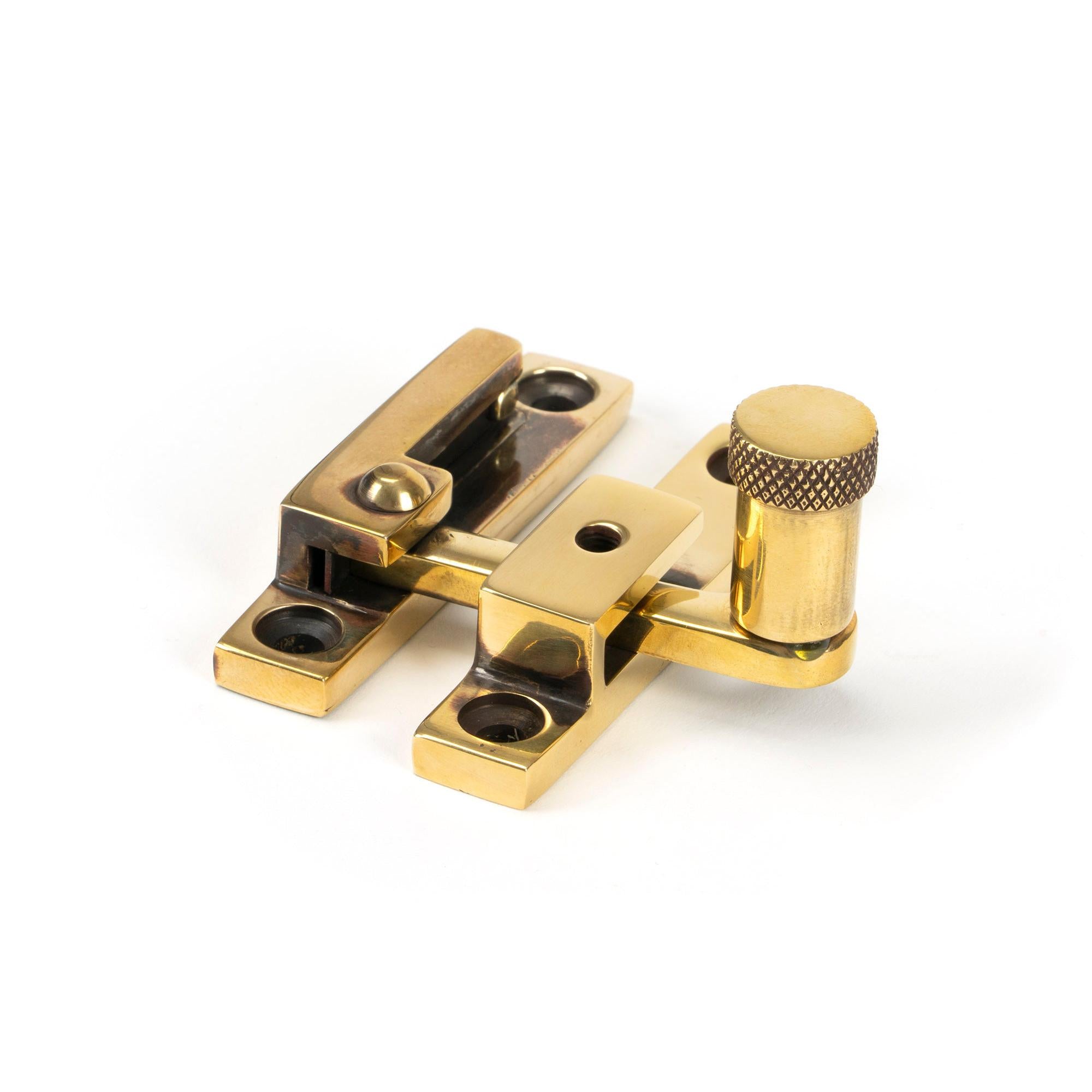 Aged Brass Brompton Quadrant Fastener - Narrow | From The Anvil - Quadrant Fasteners - From The Anvil - Yester Home
