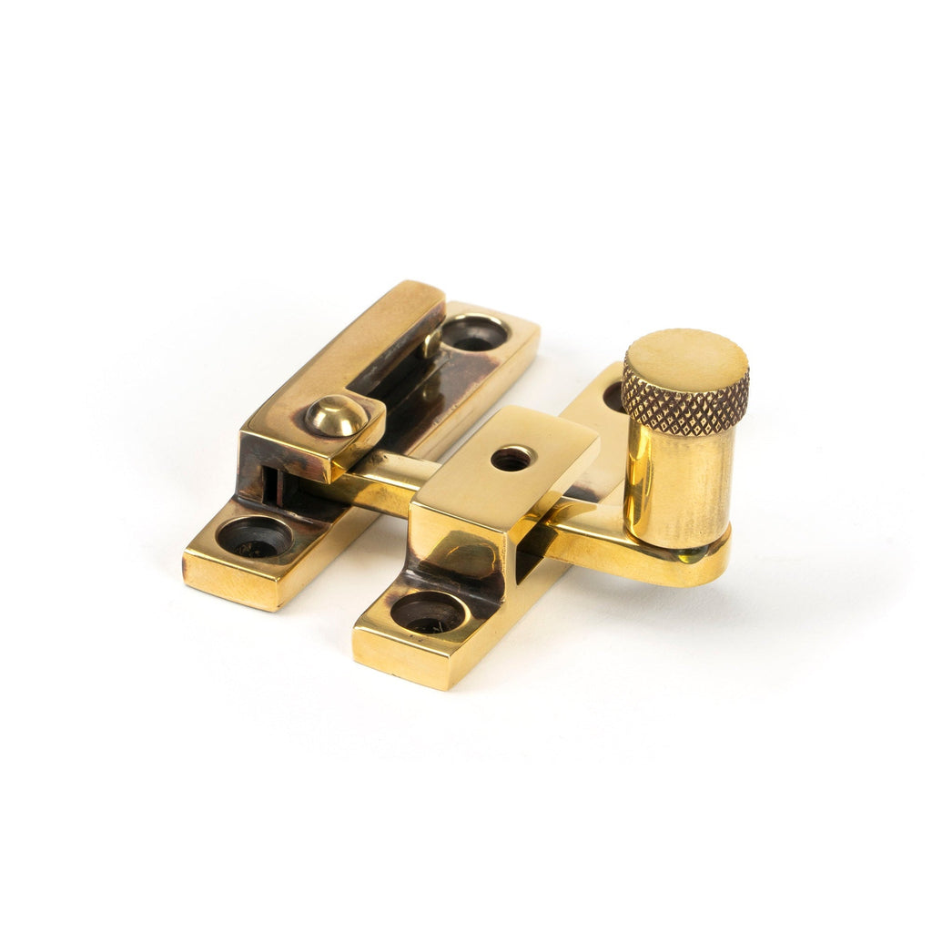 Aged Brass Brompton Quadrant Fastener - Narrow | From The Anvil-Quadrant Fasteners-Yester Home