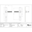 Aged Brass Brompton Slimline Lever Espag. Lock Set | From The Anvil-Espagnolette-Yester Home