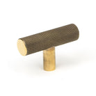 Aged Brass Brompton T-Bar | From The Anvil - Cabinet Knobs - From The Anvil - Yester Home