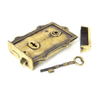 Aged Brass Davenport Rim Lock | From The Anvil - Rim Locks & Latches - From The Anvil - Yester Home
