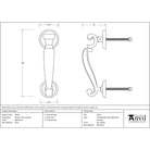 Aged Brass Doctors Door Knocker | From The Anvil - Bolt-Through Door Knockers - From The Anvil - Yester Home