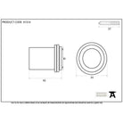 Aged Brass Floor Mounted Door Stop | From The Anvil-Door Stops-Yester Home