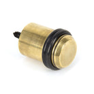 Aged Brass Floor Mounted Door Stop | From The Anvil - Door Stops - From The Anvil - Yester Home