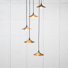 Aged Brass Flora Cluster Pendant | From The Anvil-Cluster Pendants-Yester Home