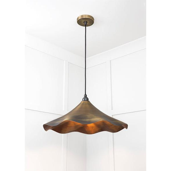 Aged Brass Flora Pendant | From The Anvil-Ceiling Pendants-Yester Home