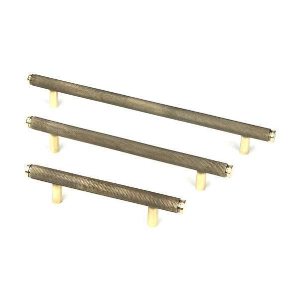 Aged Brass Full Brompton Pull Handle - Large | From The Anvil-Pull Handles-Yester Home