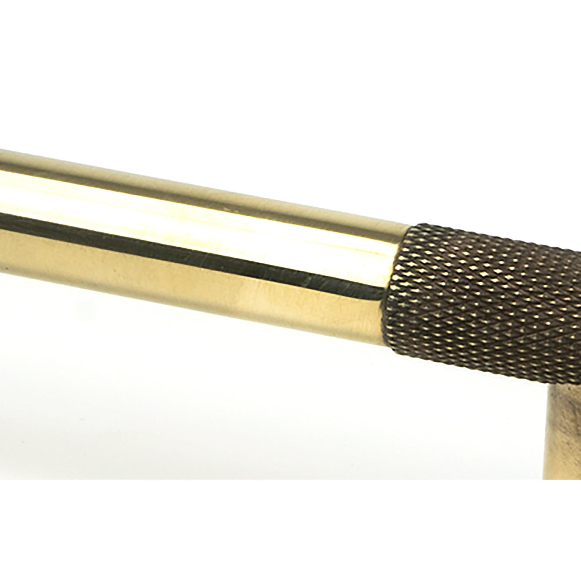 Aged Brass Half Brompton Pull Handle - Large | From The Anvil - Pull Handles - From The Anvil - Yester Home