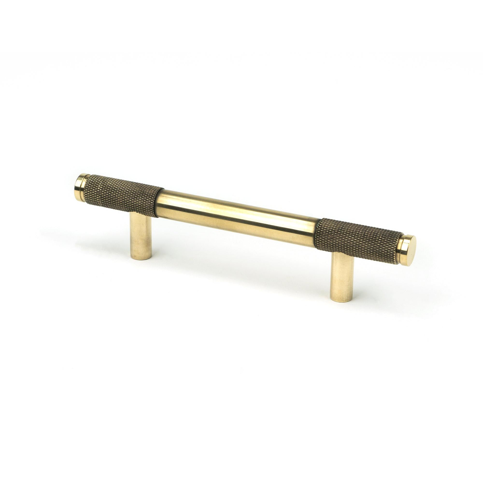 Aged Brass Half Brompton Pull Handle - Small | From The Anvil - Pull Handles - From The Anvil - Yester Home