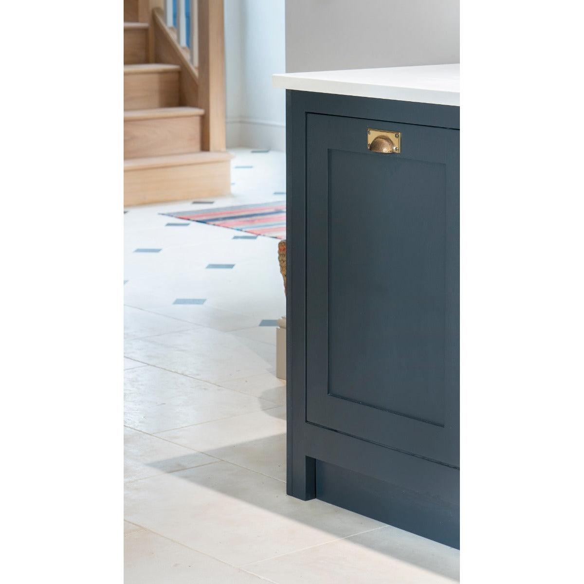 Aged Brass Hammered Art Deco Drawer Pull | From The Anvil-Drawer Pulls-Yester Home