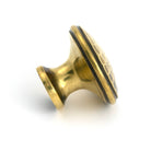 Aged Brass Hammered Cabinet Knob - Large - Cabinet Knobs - From The Anvil - Yester Home