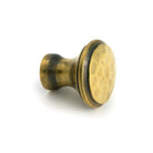 Aged Brass Hammered Cabinet Knob - Small - Cabinet Knobs - From The Anvil - Yester Home