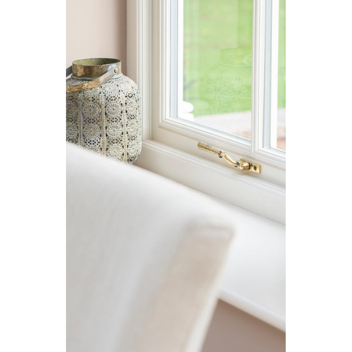 Aged Brass Hammered Newbury Espag - LH | From The Anvil-Espag. Fasteners-Yester Home