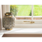 Aged Brass Hammered Newbury Espag - LH | From The Anvil-Espag. Fasteners-Yester Home