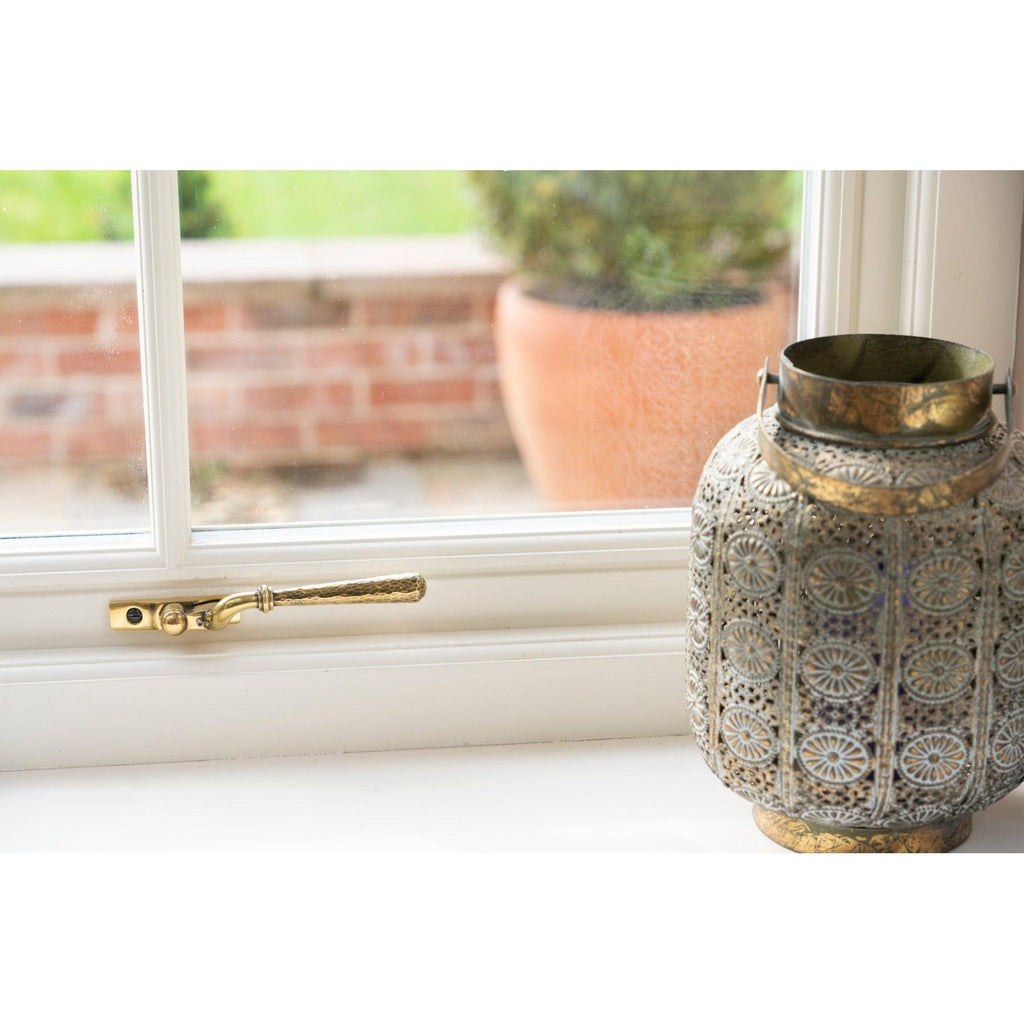 Aged Brass Hammered Newbury Espag - RH | From The Anvil-Espag. Fasteners-Yester Home
