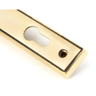 Aged Brass Hammered Newbury Slimline Espag. Lock Set | From The Anvil-Espagnolette-Yester Home