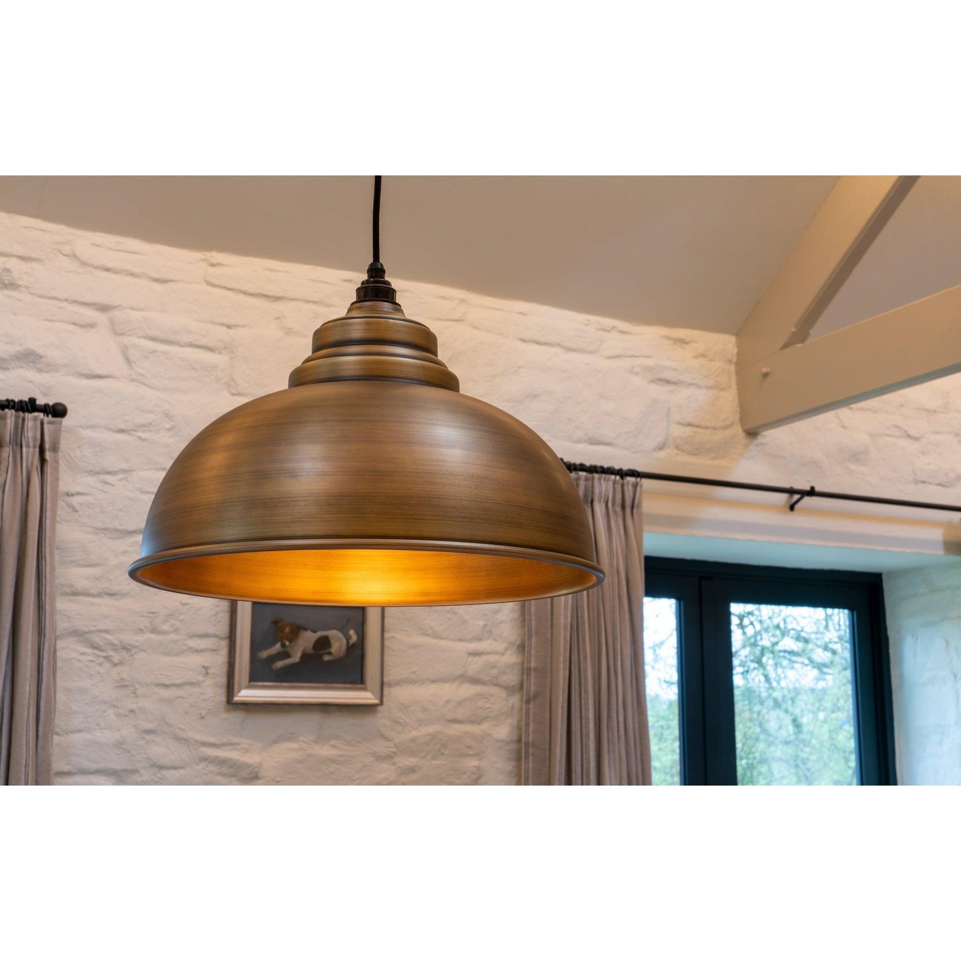Aged Brass Harborne Pendant | From The Anvil-Harborne-Yester Home