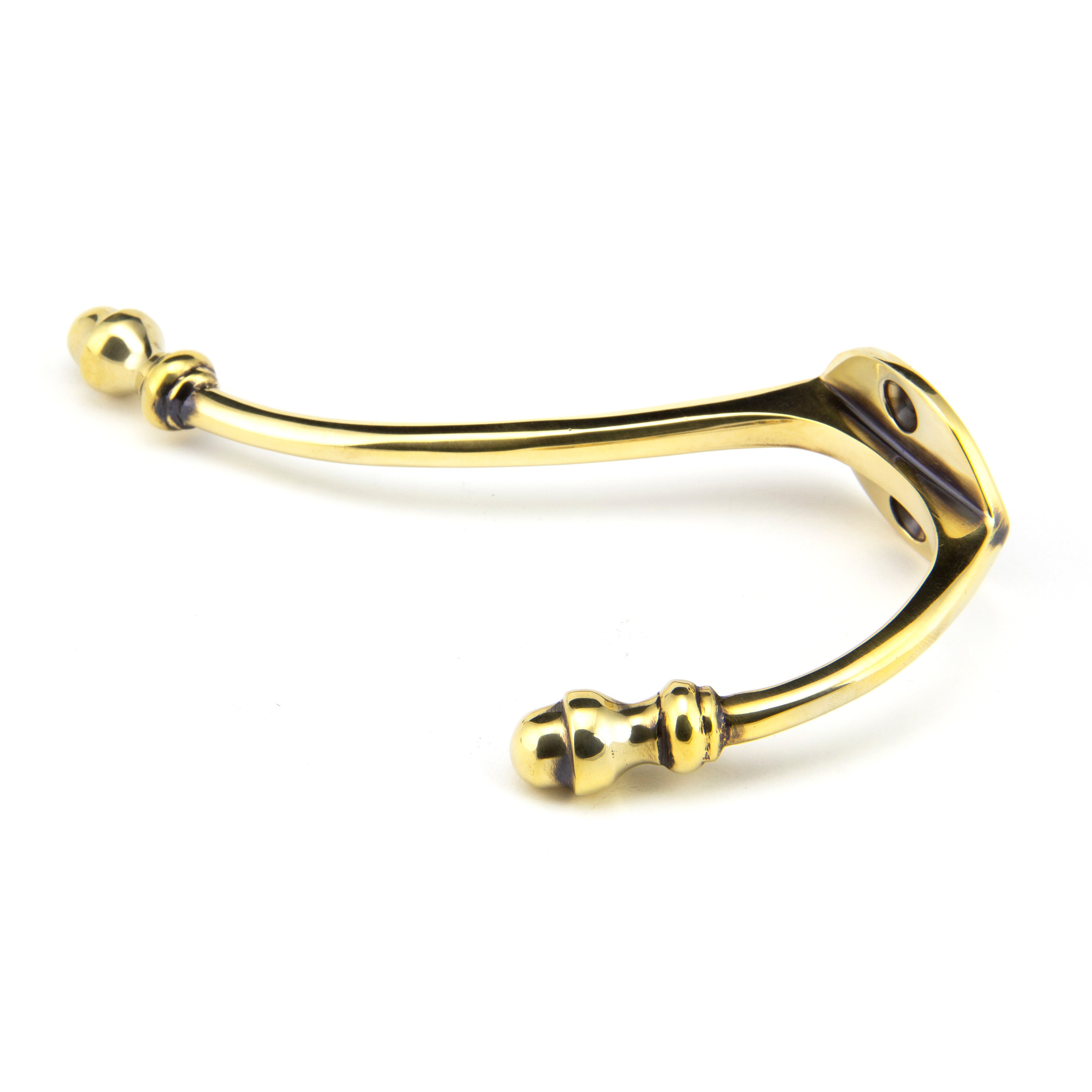 Aged Brass Hat & Coat Hook | From The Anvil-Coat Hooks-Yester Home