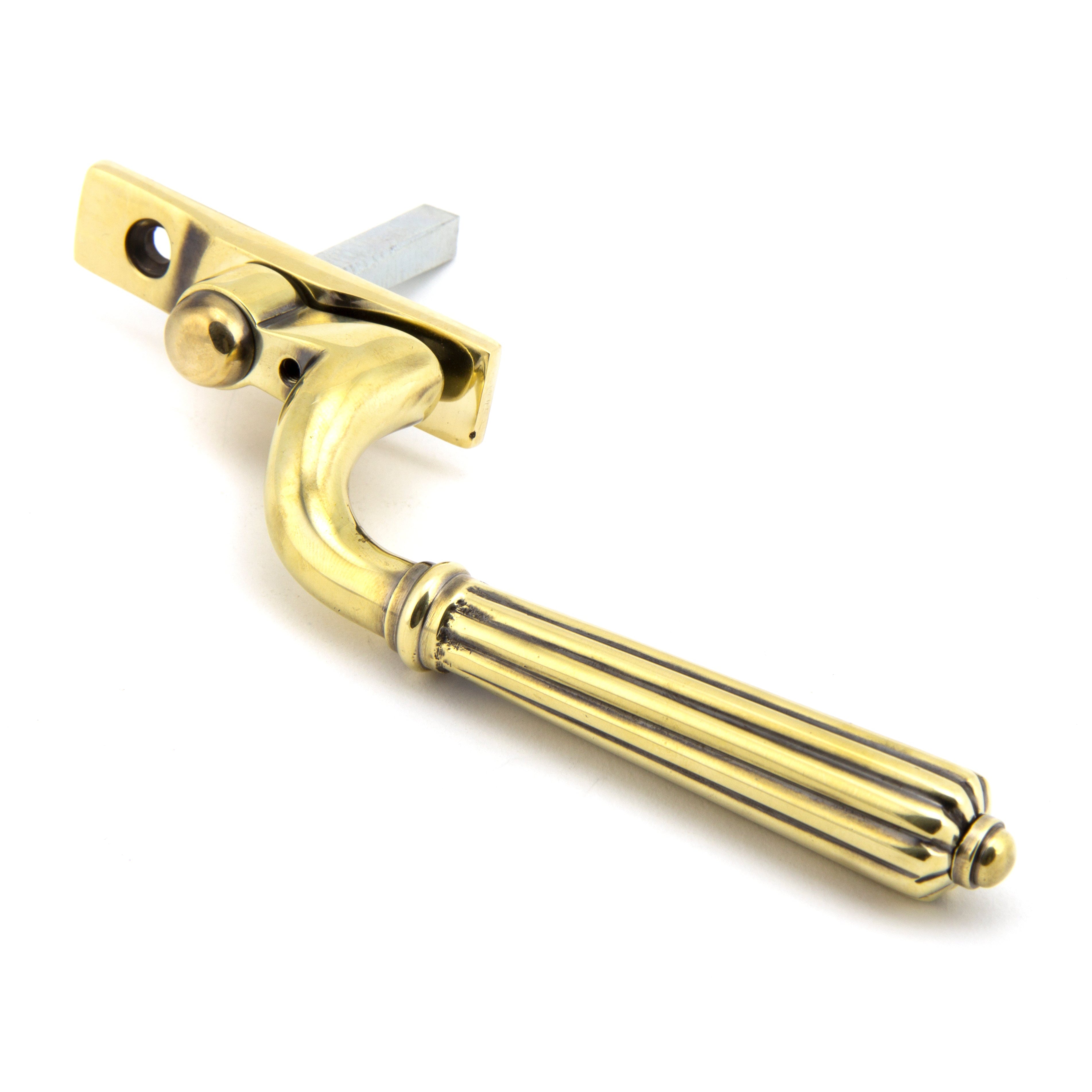 Aged Brass Hinton Espag - LH | From The Anvil-Espag. Fasteners-Yester Home