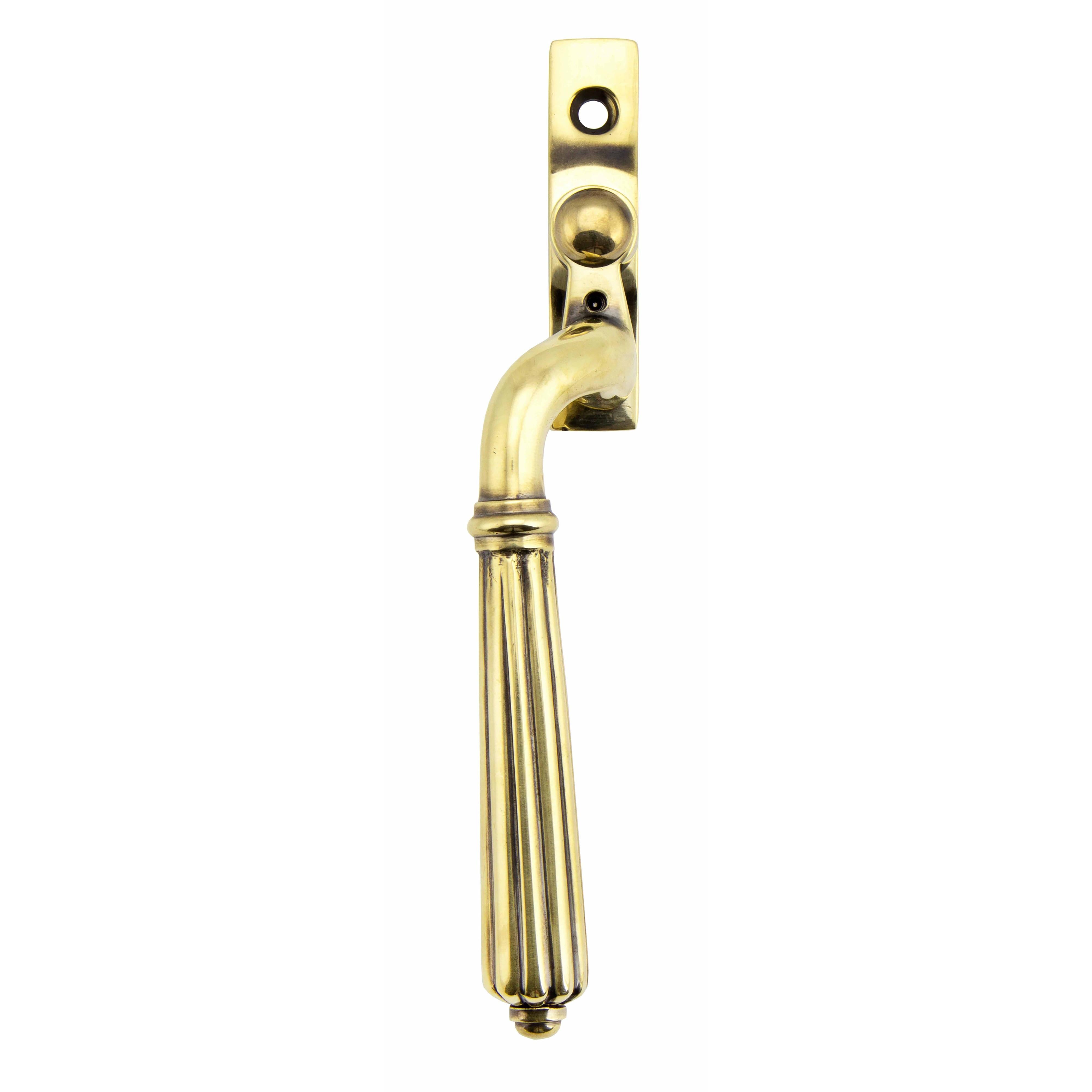 Aged Brass Hinton Espag - LH | From The Anvil - Espag. Fasteners - From The Anvil - Yester Home