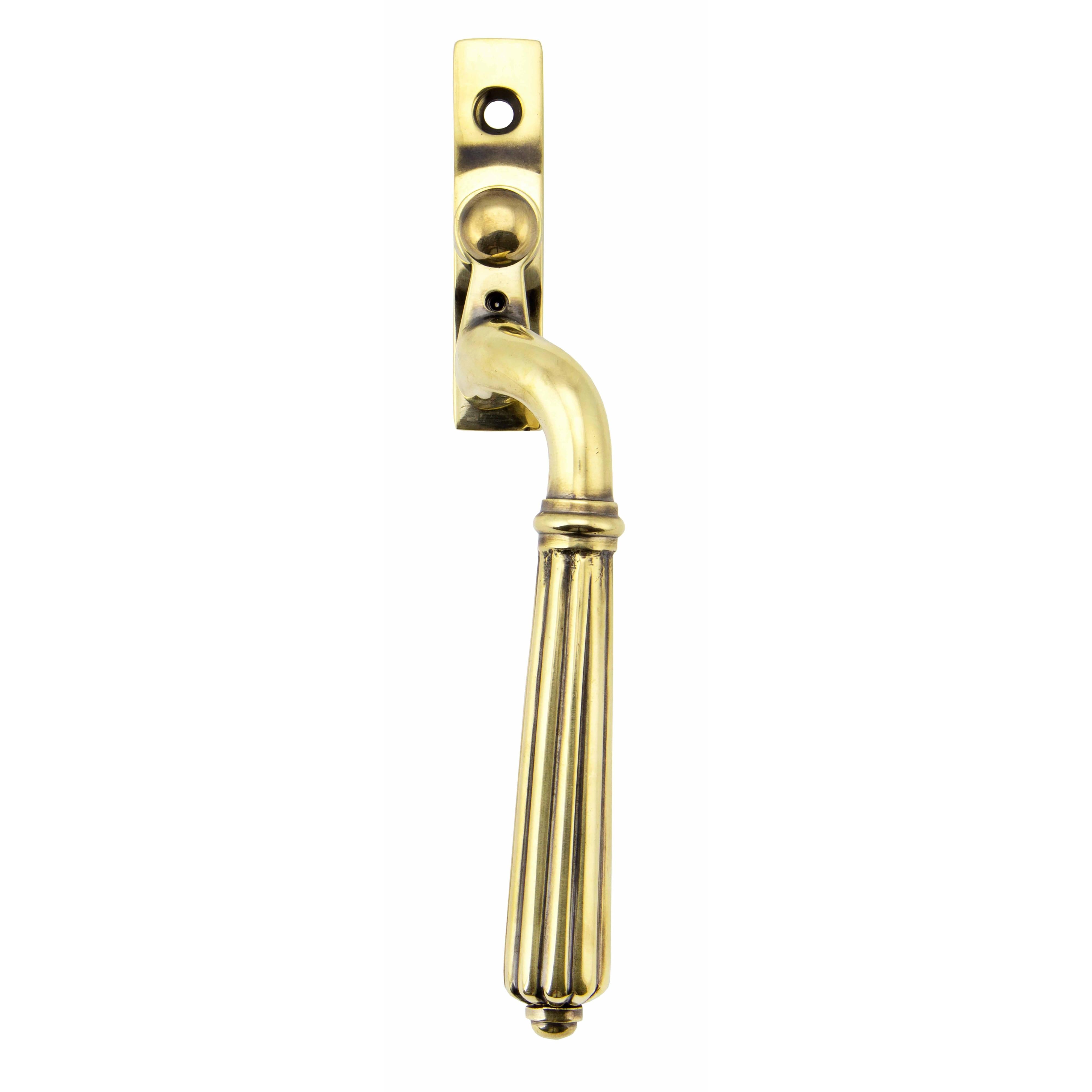 Aged Brass Hinton Espag - RH | From The Anvil - Espag. Fasteners - From The Anvil - Yester Home