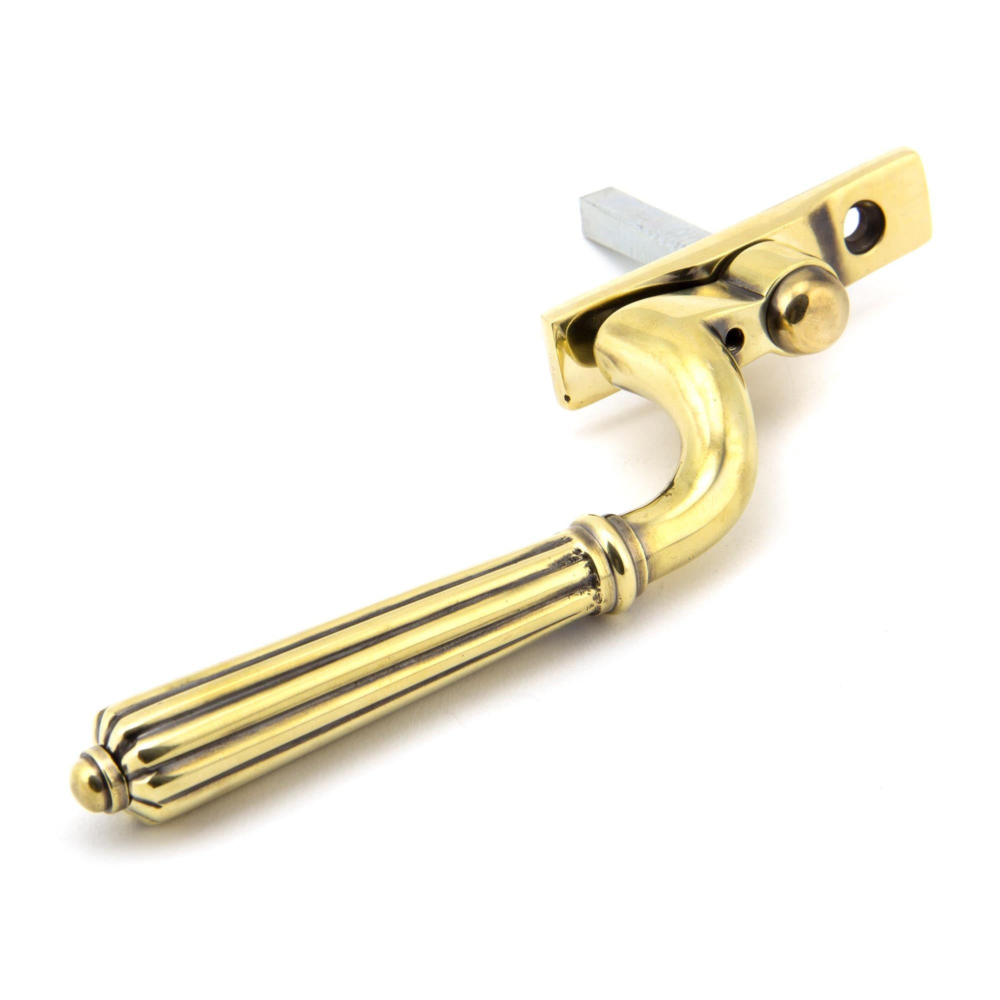 Aged Brass Hinton Espag - RH | From The Anvil - Espag. Fasteners - From The Anvil - Yester Home