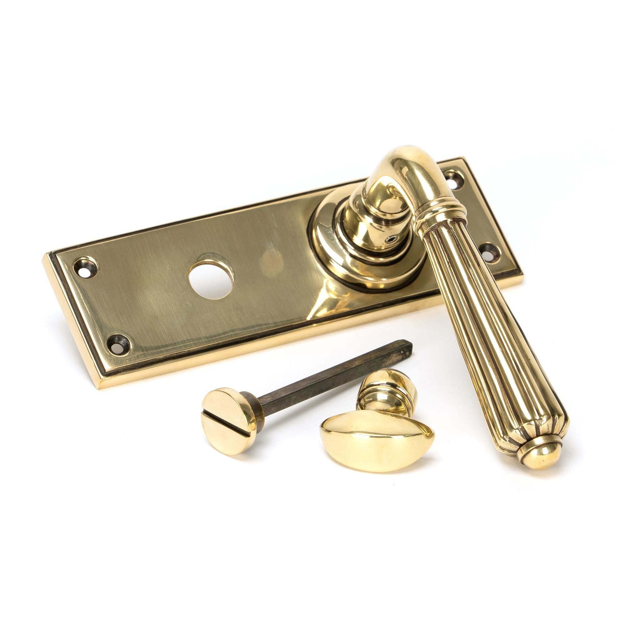 Aged Brass Hinton Lever Bathroom Set | From The Anvil - Lever Bathroom - From The Anvil - Yester Home