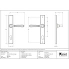 Aged Brass Hinton Slimline Lever Espag. Lock Set | From The Anvil-Espagnolette-Yester Home
