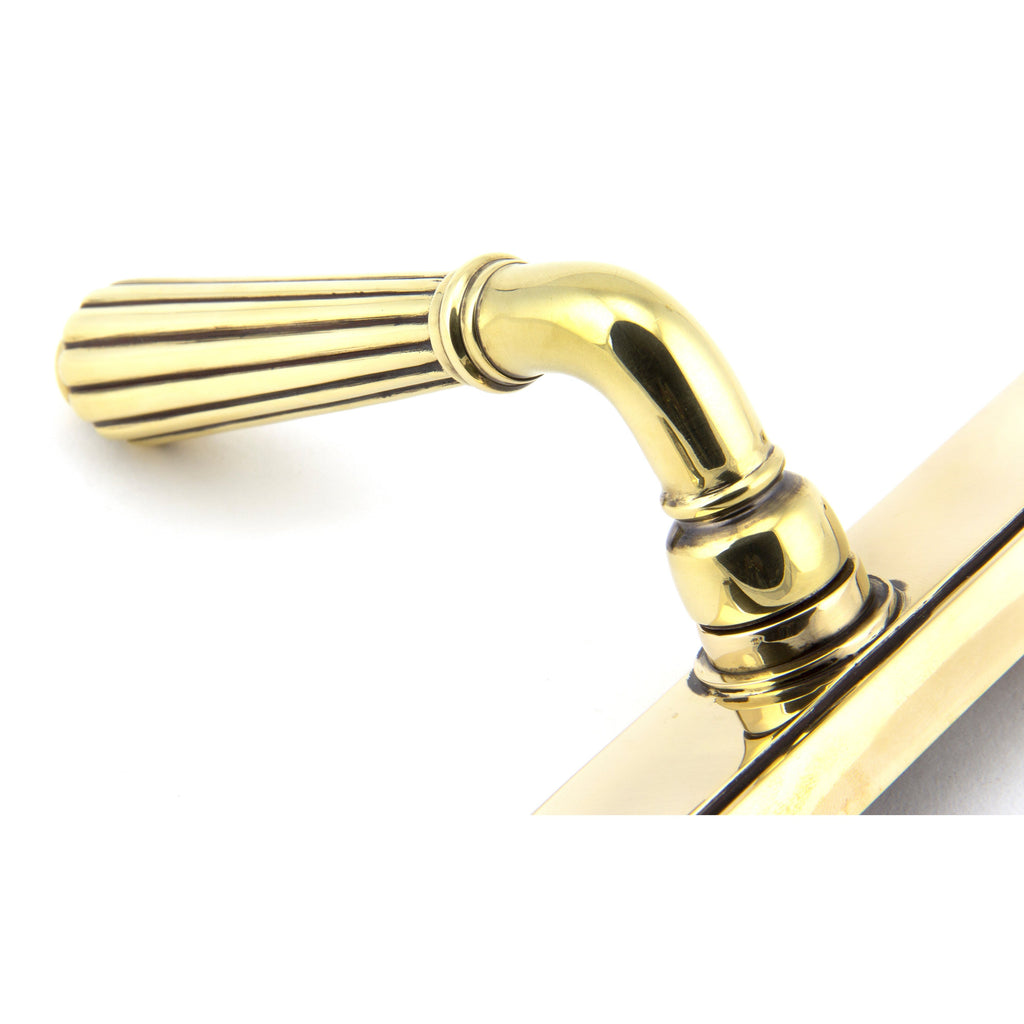 Aged Brass Hinton Slimline Lever Espag. Lock Set | From The Anvil-Espagnolette-Yester Home