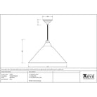 Aged Brass Hockley Pendant | From The Anvil - Hockley - From The Anvil - Yester Home