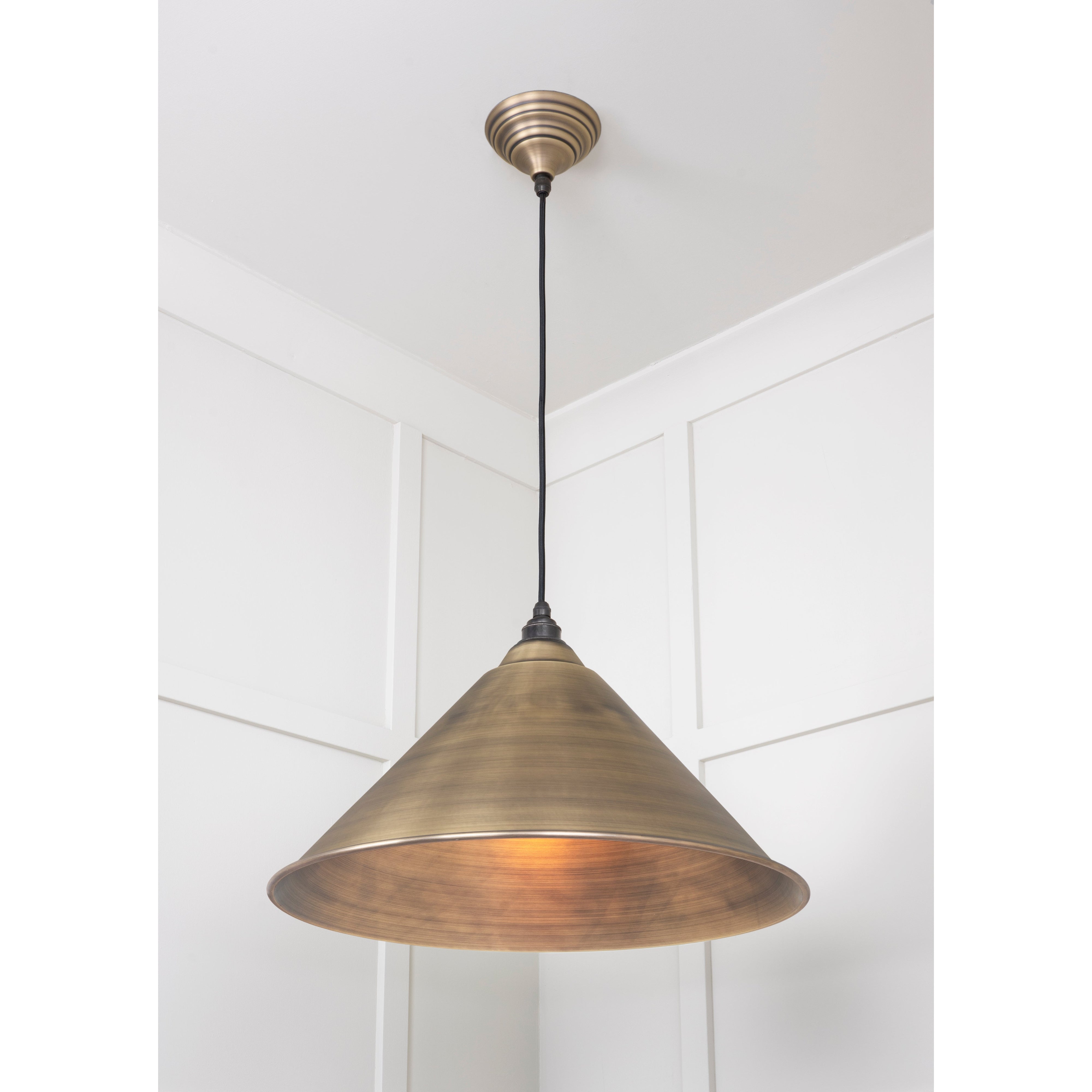 Aged Brass Hockley Pendant | From The Anvil-Hockley-Yester Home