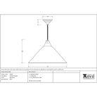 Aged Brass Hockley Pendant | From The Anvil-Hockley-Yester Home