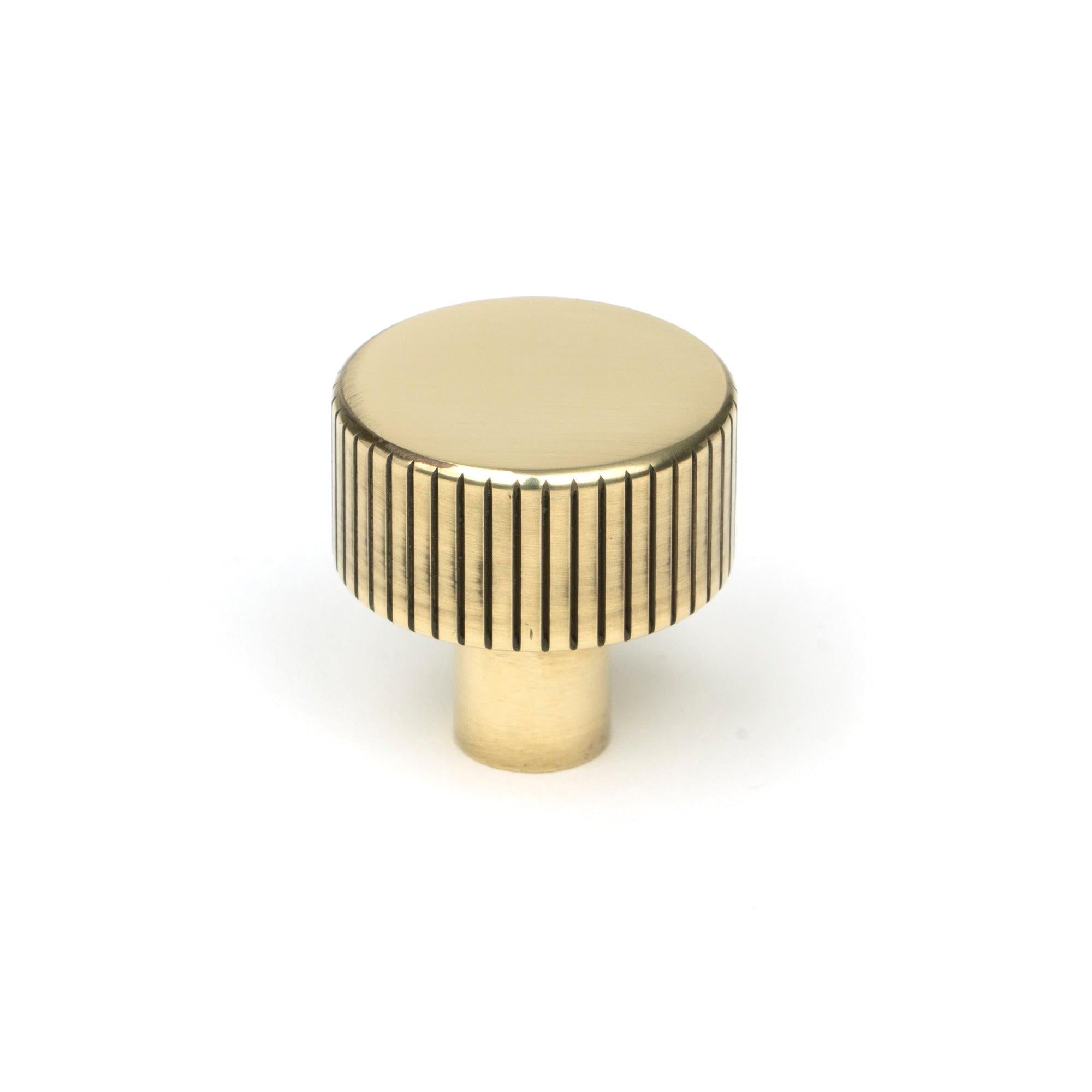 Aged Brass Judd Cabinet Knob - 25mm (No rose) | From The Anvil - Cabinet Knobs - From The Anvil - Yester Home