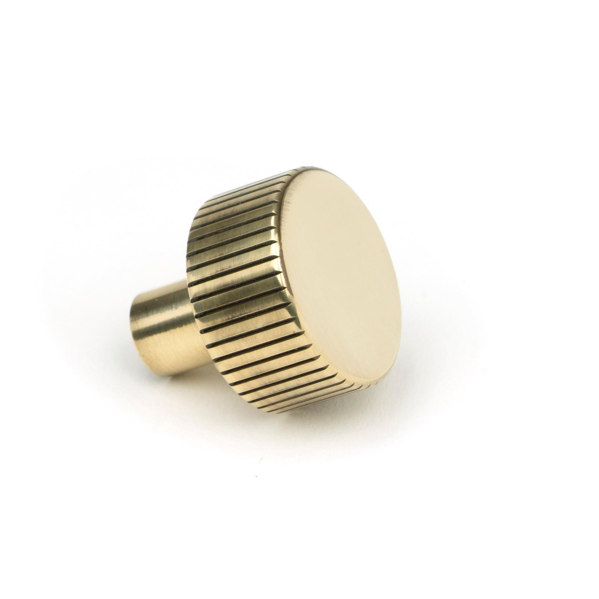 Aged Brass Judd Cabinet Knob - 25mm (No rose) | From The Anvil - Cabinet Knobs - From The Anvil - Yester Home