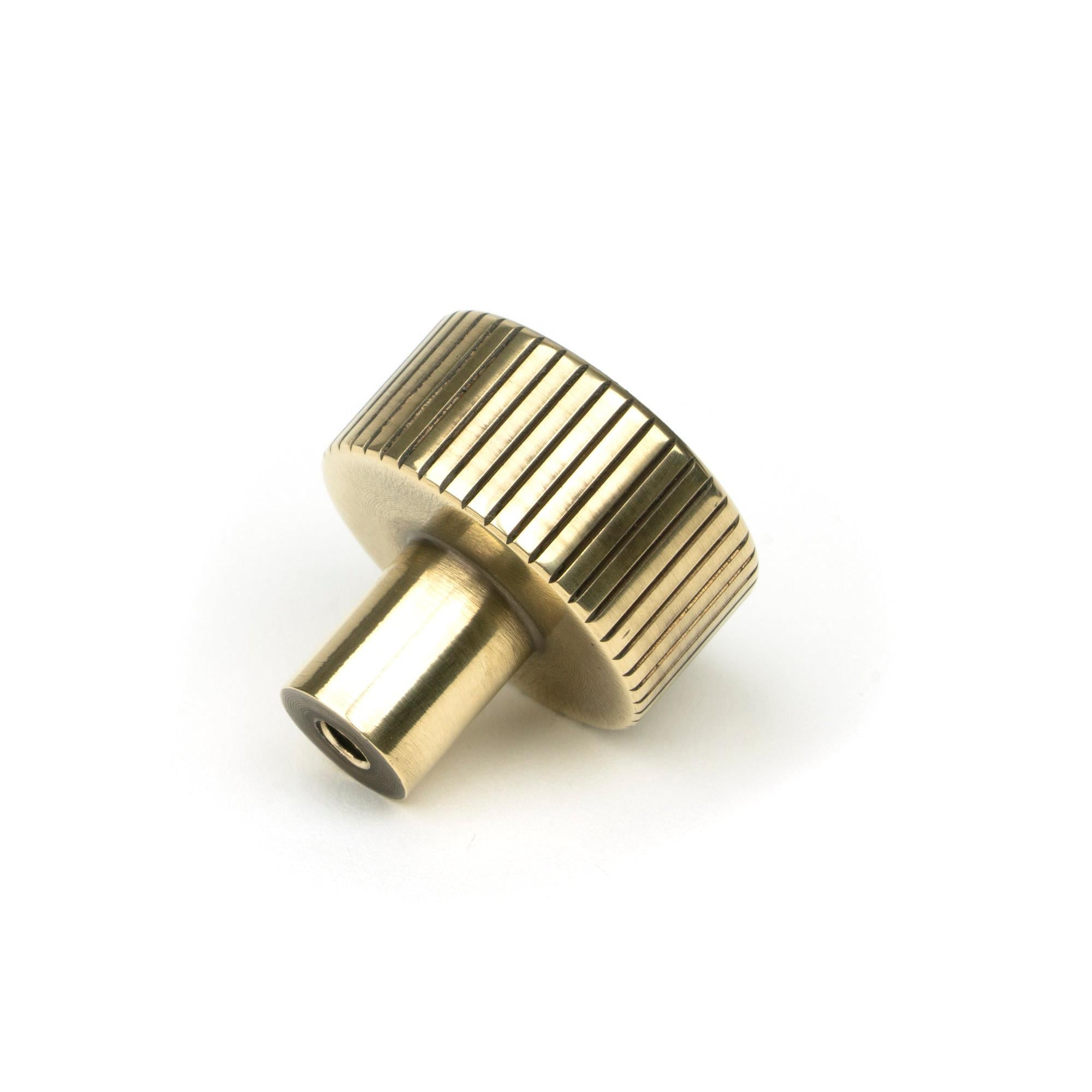 Aged Brass Judd Cabinet Knob - 25mm (No rose) | From The Anvil - Cabinet Knobs - From The Anvil - Yester Home